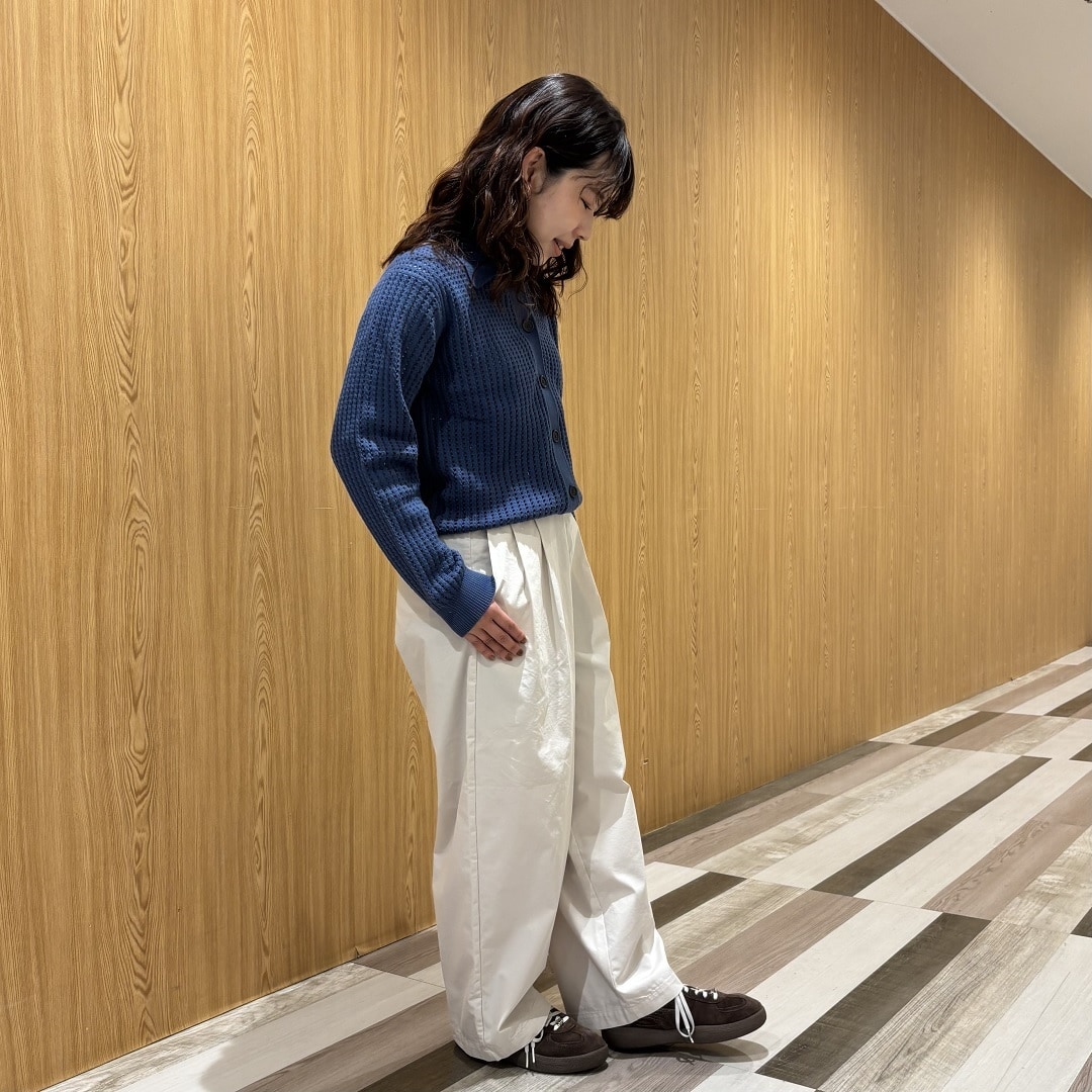 メッシュポロカーディガン