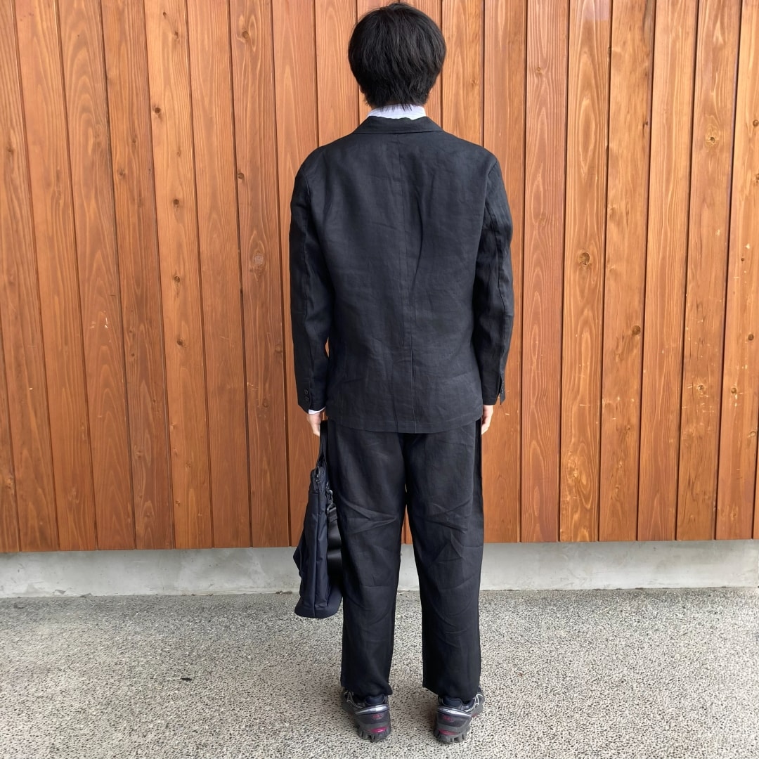 紳士リネンジャケット③