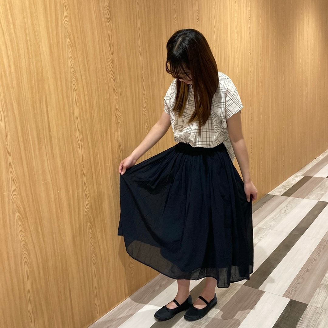 強撚ギャザースカート