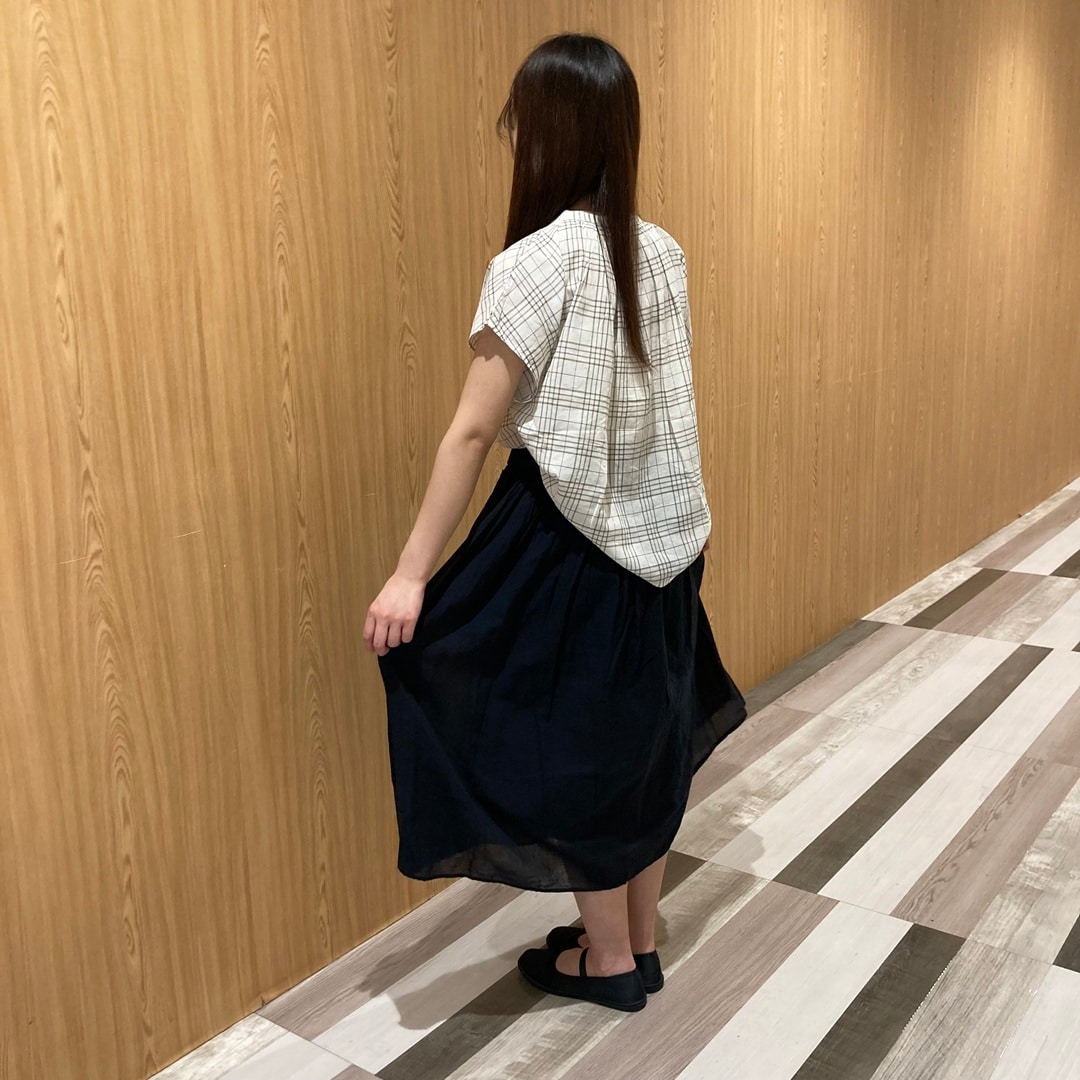 強撚ギャザースカート