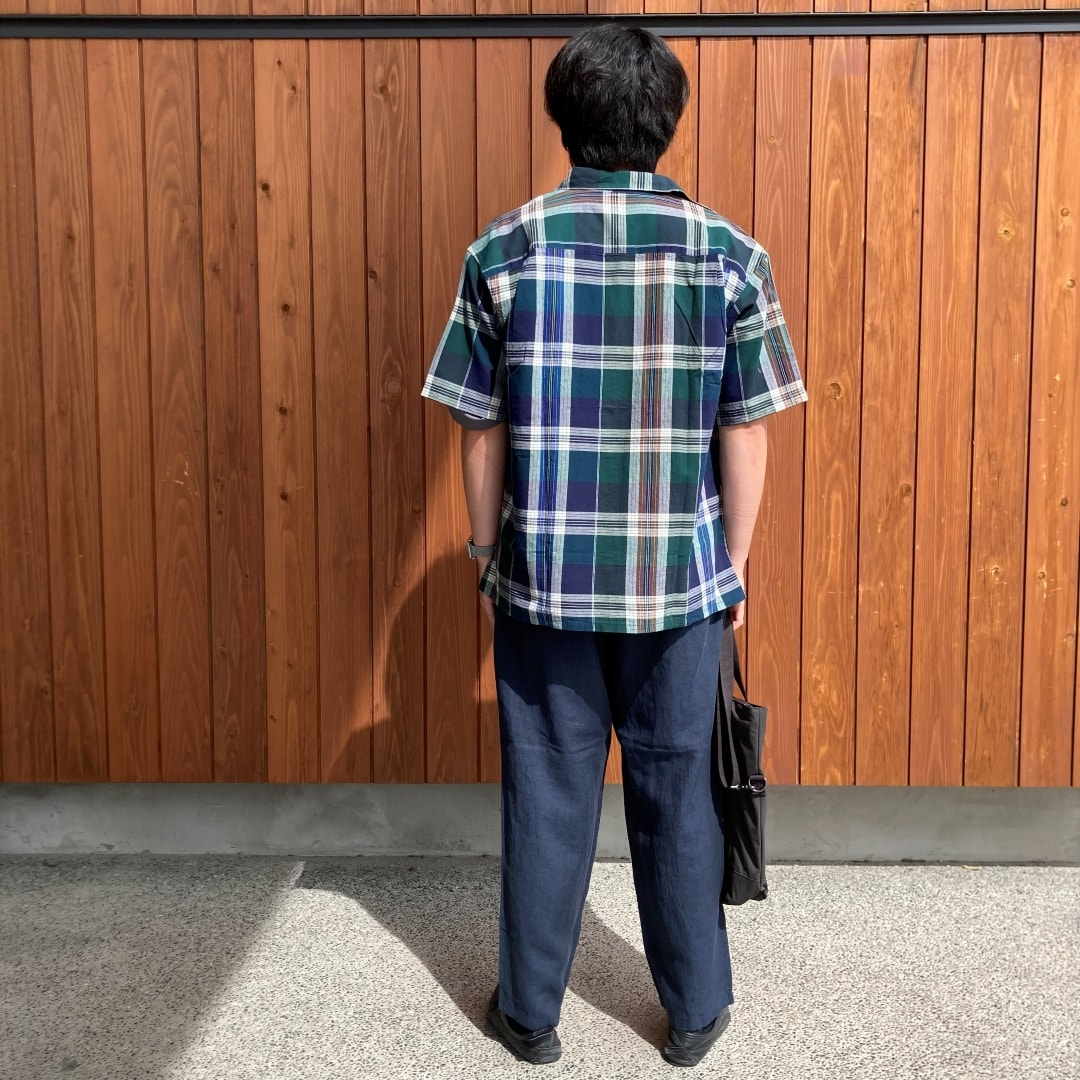 紳士マドラスシャツ③
