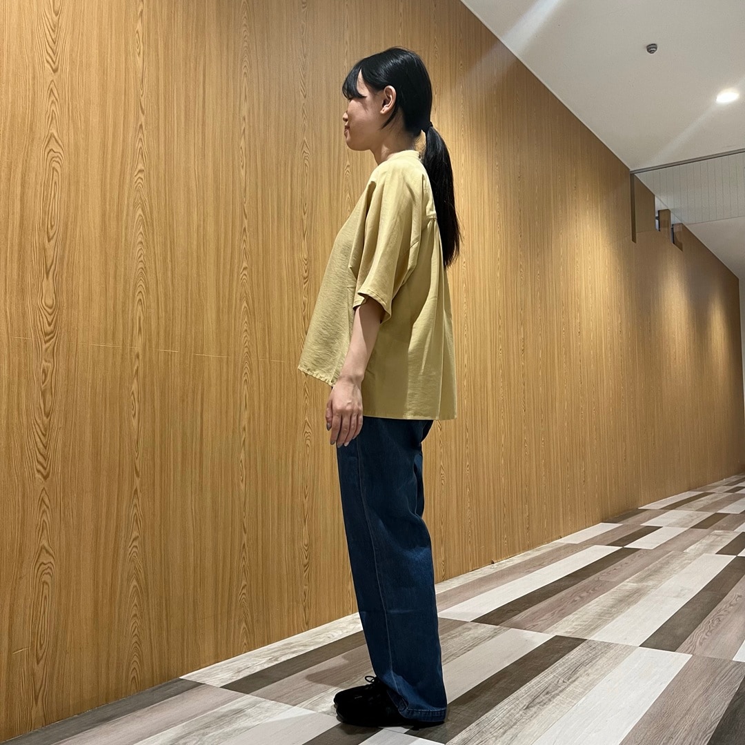 なめらか五分袖ブラウス