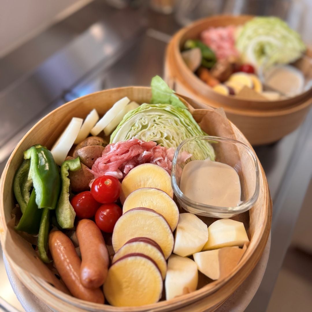 【ウニクス上里】せいろ料理と合わせて温めて食べるソース_W0vvSt