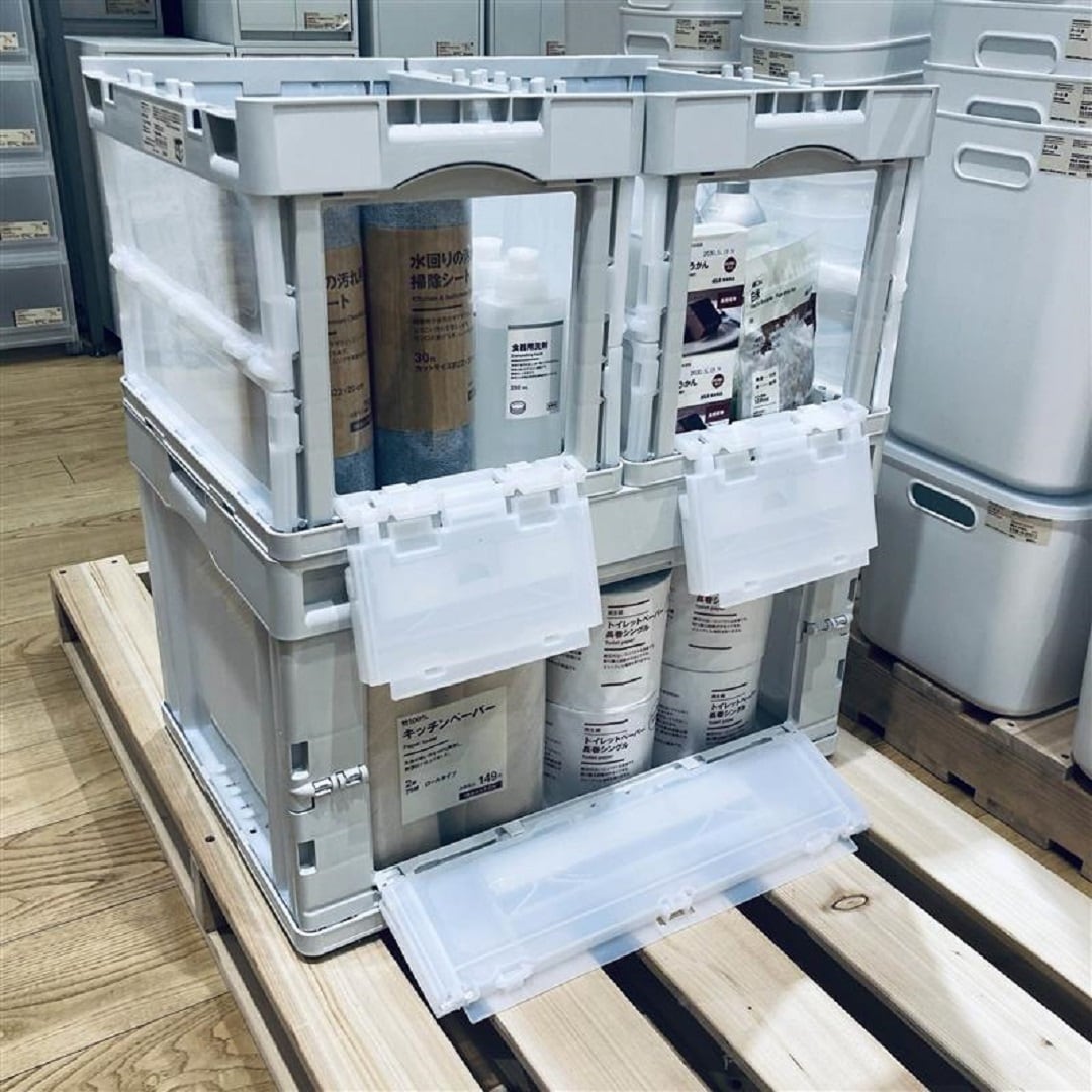 生活用品の備蓄、ローリングストックの収納にも便利ですね。