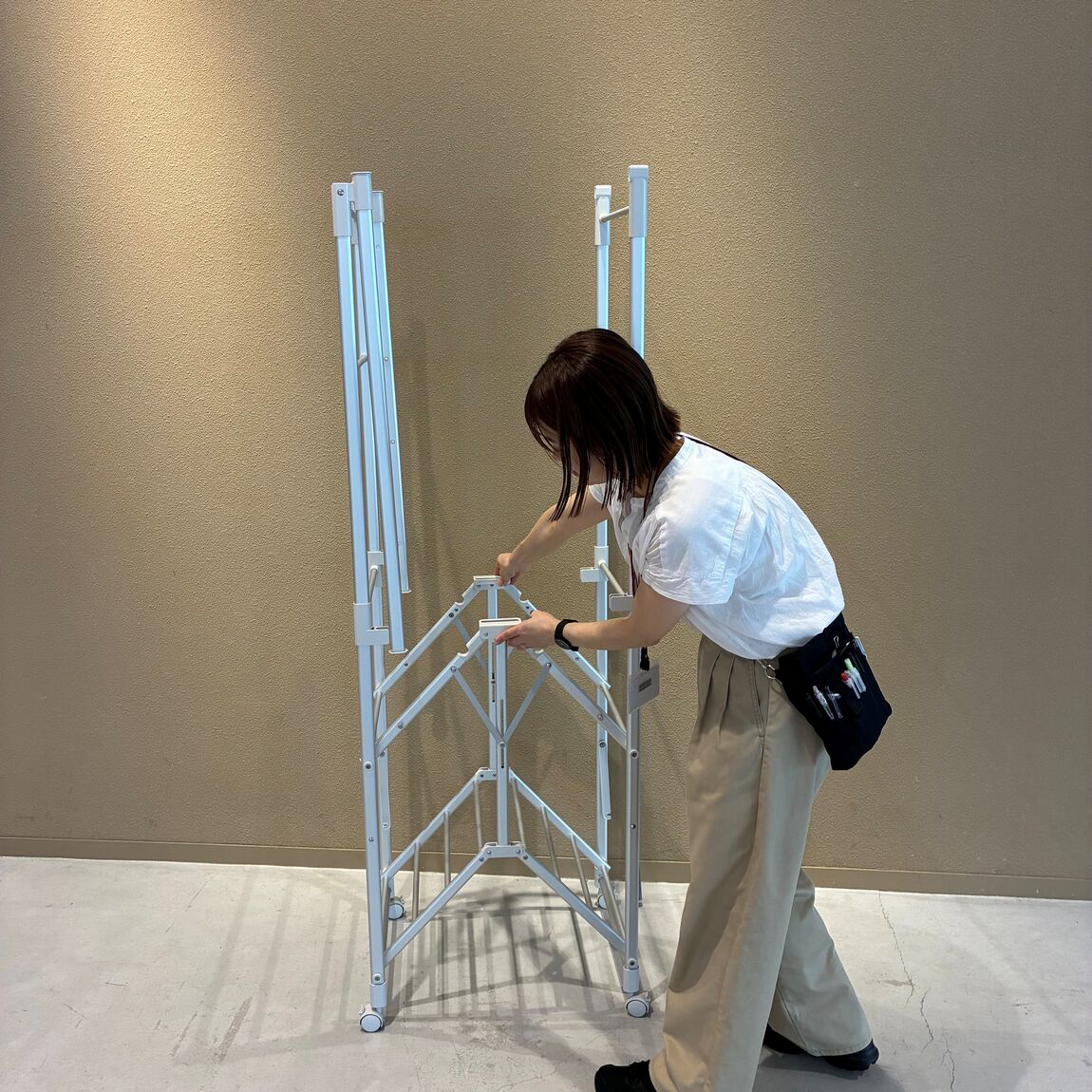 【アミコ東館】移動もラクラク物干しラック_nLrl5A