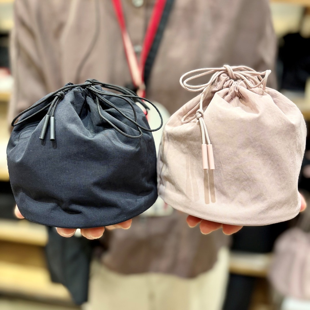 【イオンモール新発田】インナーバッグとしてもつかえる撥水ナイロン丸底巾着_S7JPYs