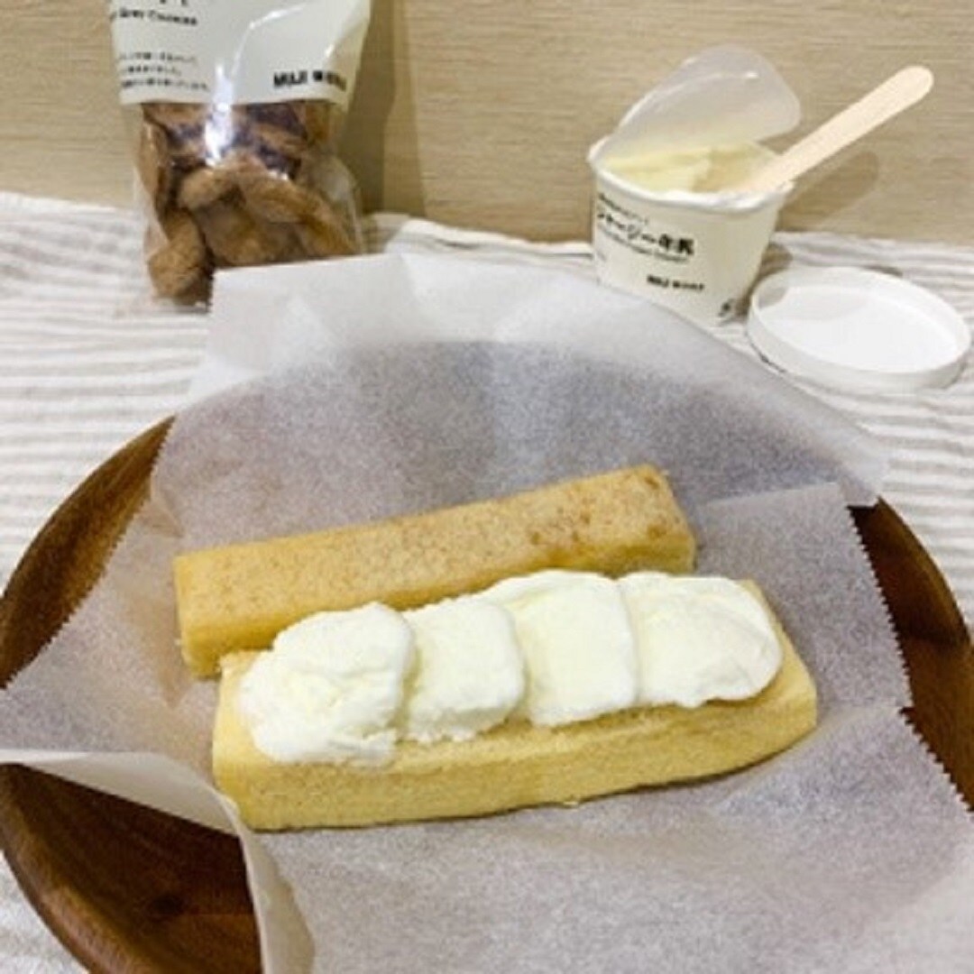 【岡山ロッツ】#0１夏にぴったりひんやりレシピ：「アイスをはさんだひんやり白桃バウム」