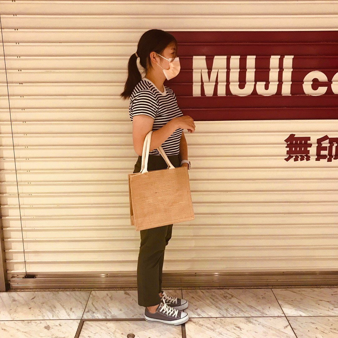 【MUJI com 京都ポルタ】ジュートマイバッグ、入荷しています|スタッフおすすめ