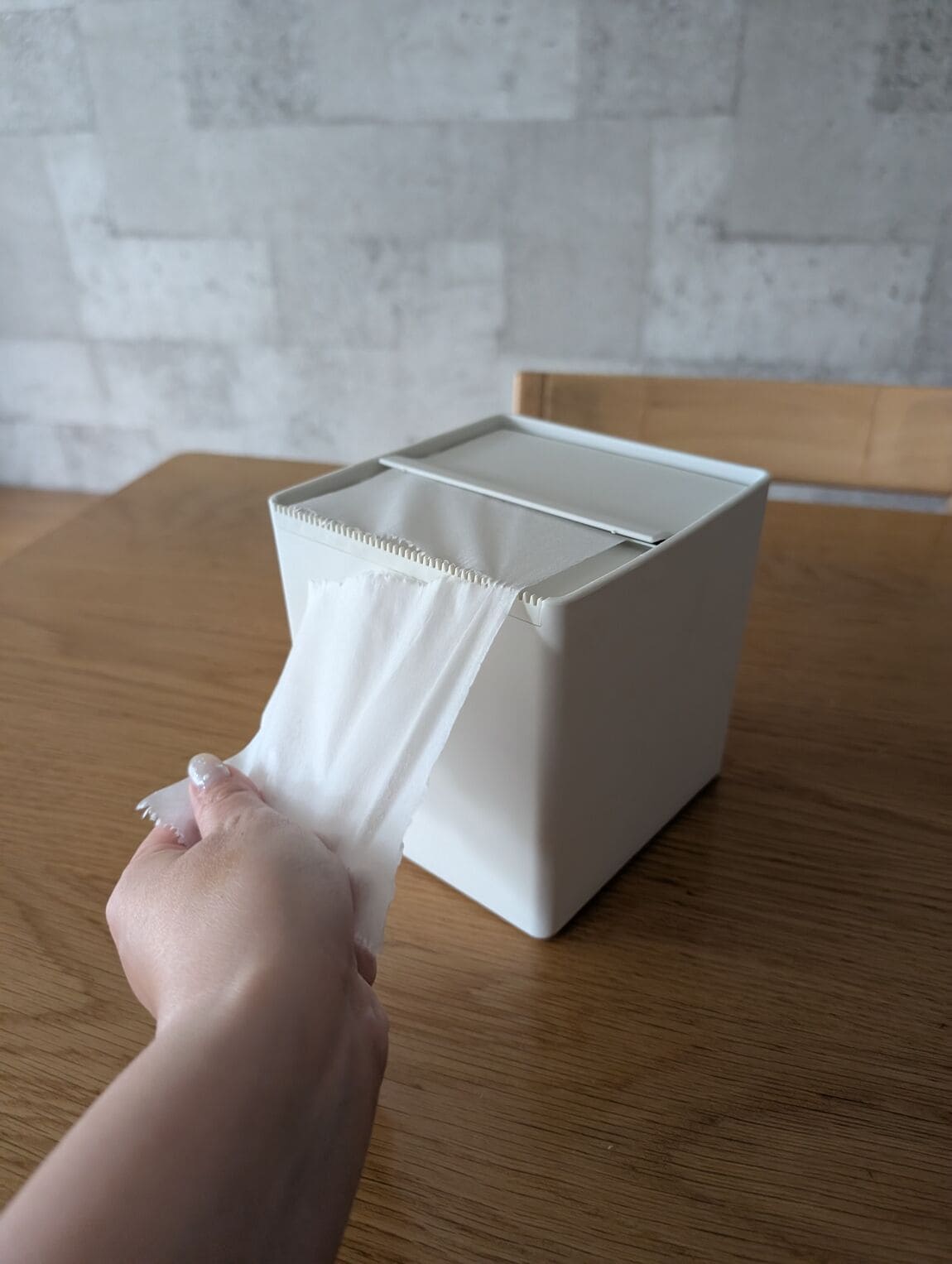 卓上用トイレットペーパーケース実演