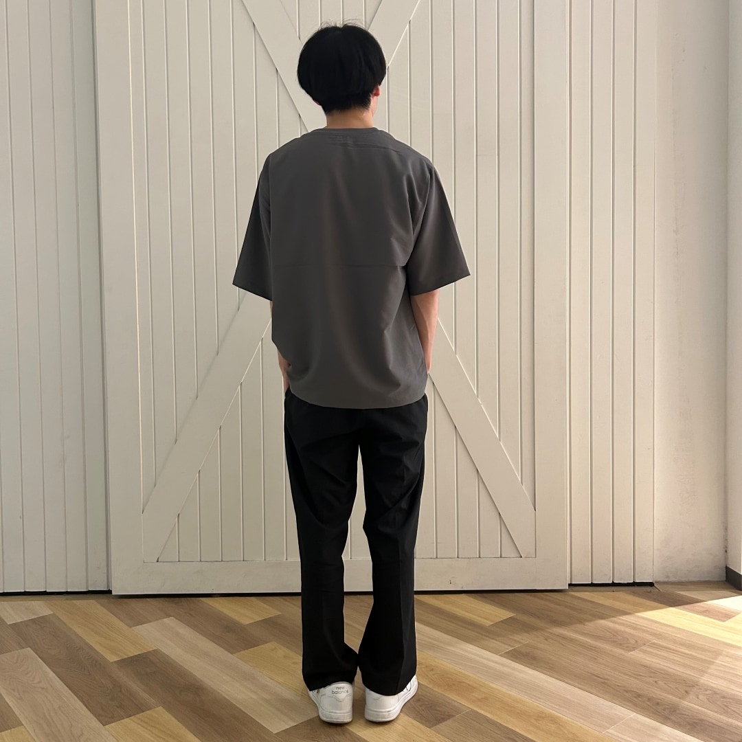 風を通す五分袖