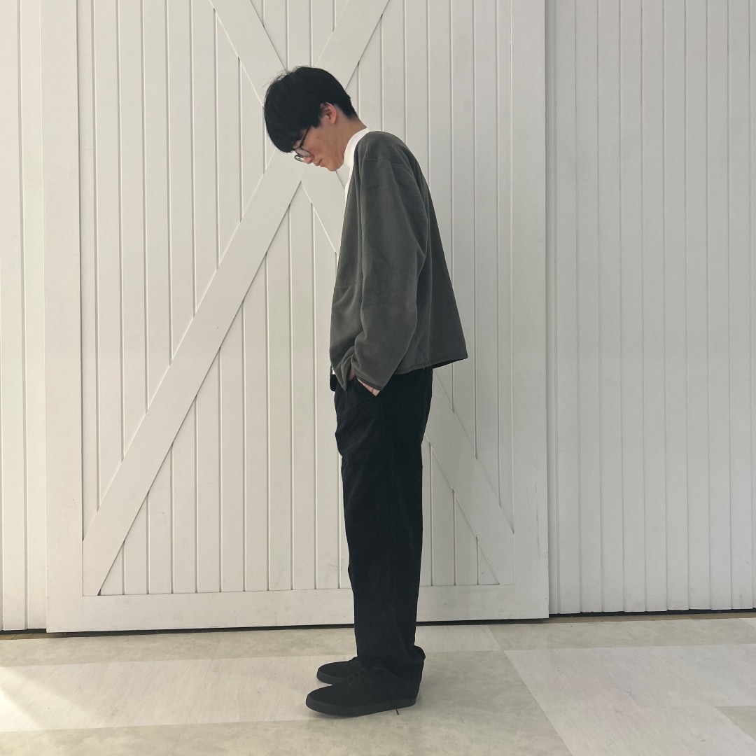 フリースカーディガン