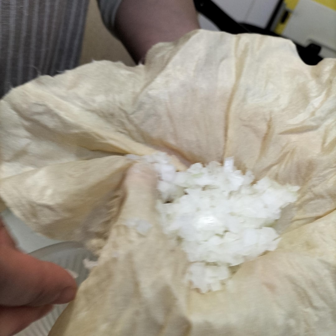 玉ねぎのみじん切り