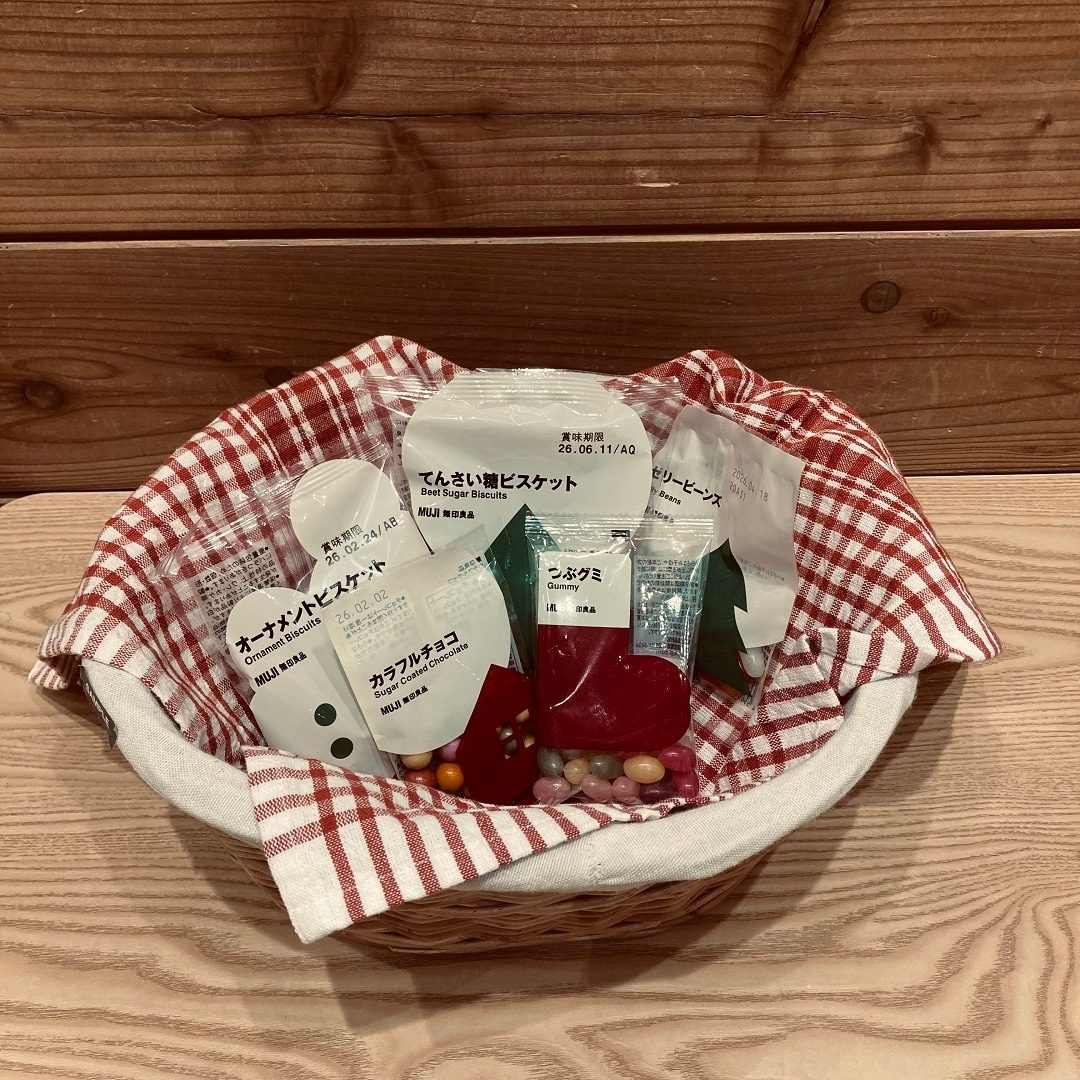 クリスマス限定パッケージのぽち菓子