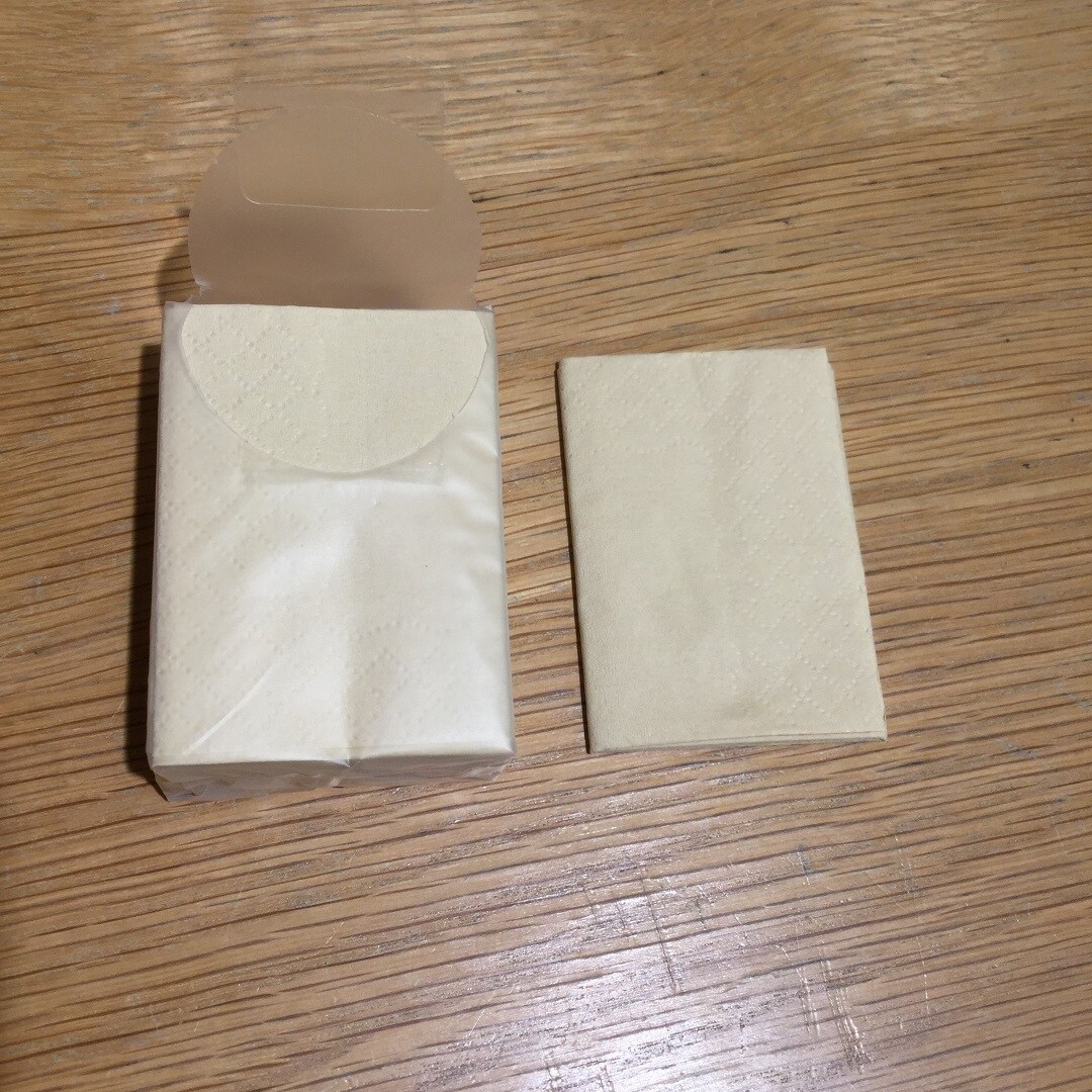 ペーパーナプキンあけてみた