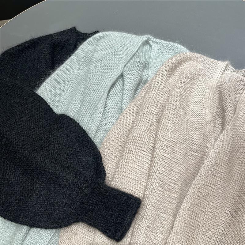 モヘヤカーディガン