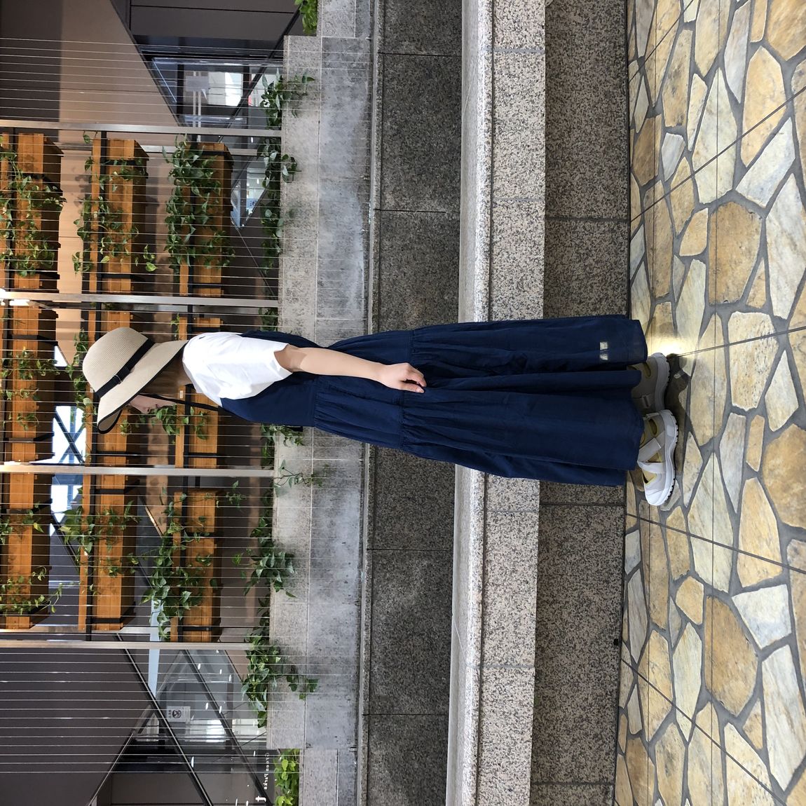 福田屋ショッピングプラザ宇都宮】強撚ボイルキャミソールワンピースの