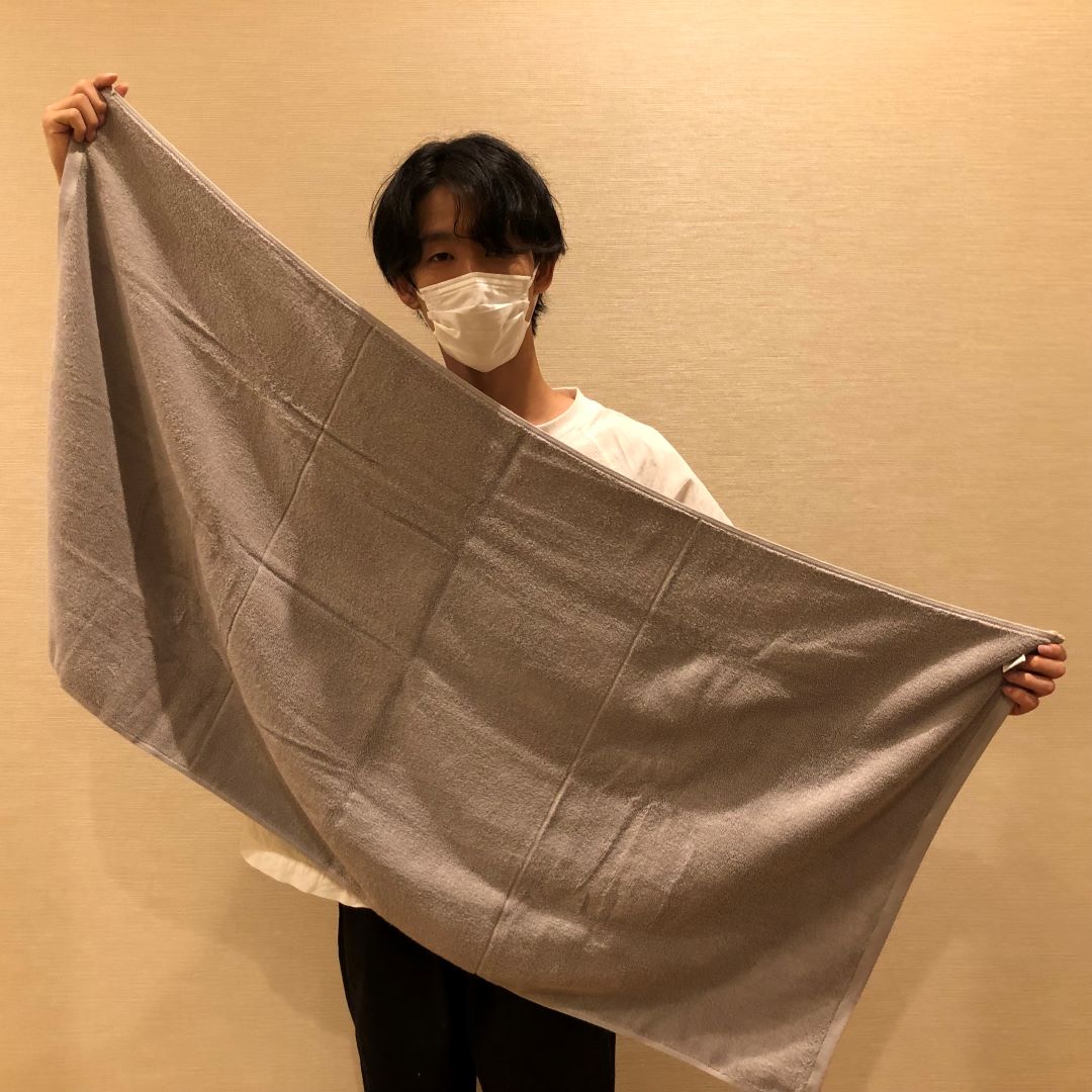 バスタオルのサイズ感