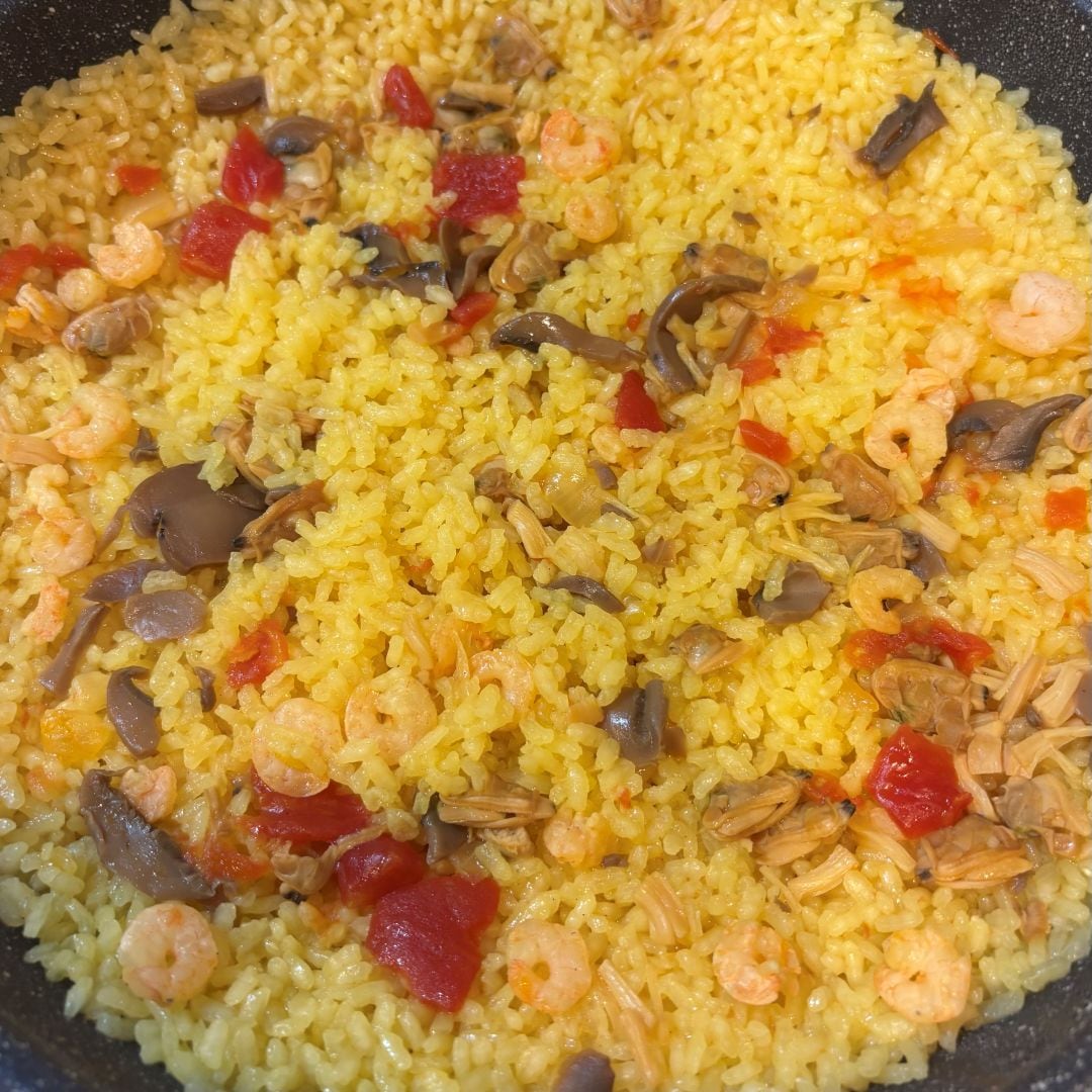 【ららぽーと海老名】フライパンでつくる魚介パエリアの素でパエリアを作ってみました。_50gAx1