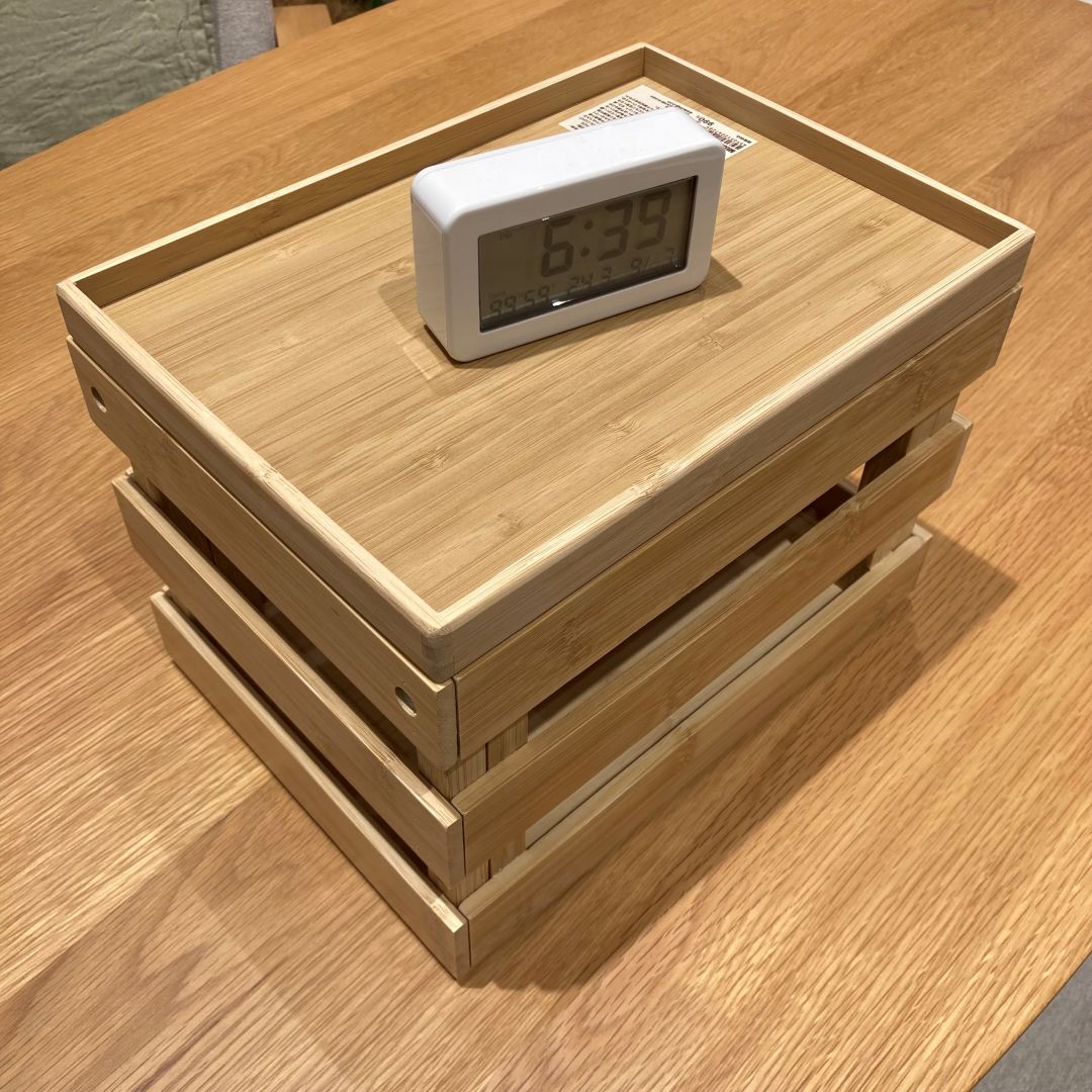 【フィール藤岡】新商品　重ねて使える竹材すのこボックス_jG8wo8