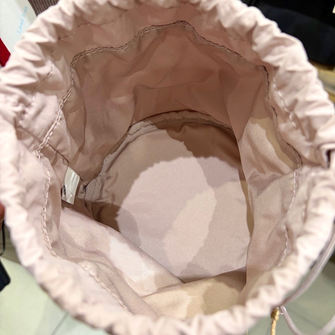 【イオンモール新発田】インナーバッグとしてもつかえる撥水ナイロン丸底巾着_y6q06E