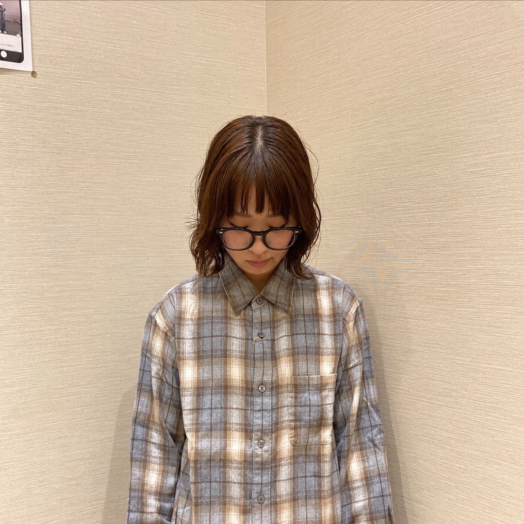 フランネル長袖　アップ写真