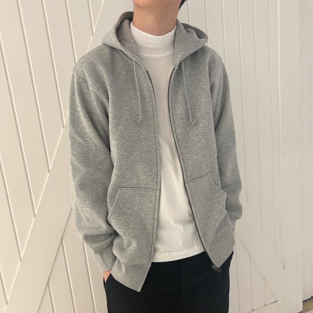 スウェットフルジップパーカ