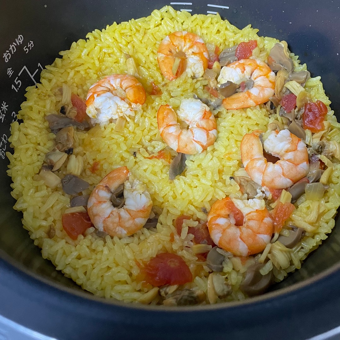 【アリオ倉敷】フライパンで作る魚介パエリアの素のご紹介