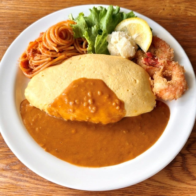 【調布パルコ】夏休みごはん　海老クリームオムカレー　トルコライス風_ej8gVW