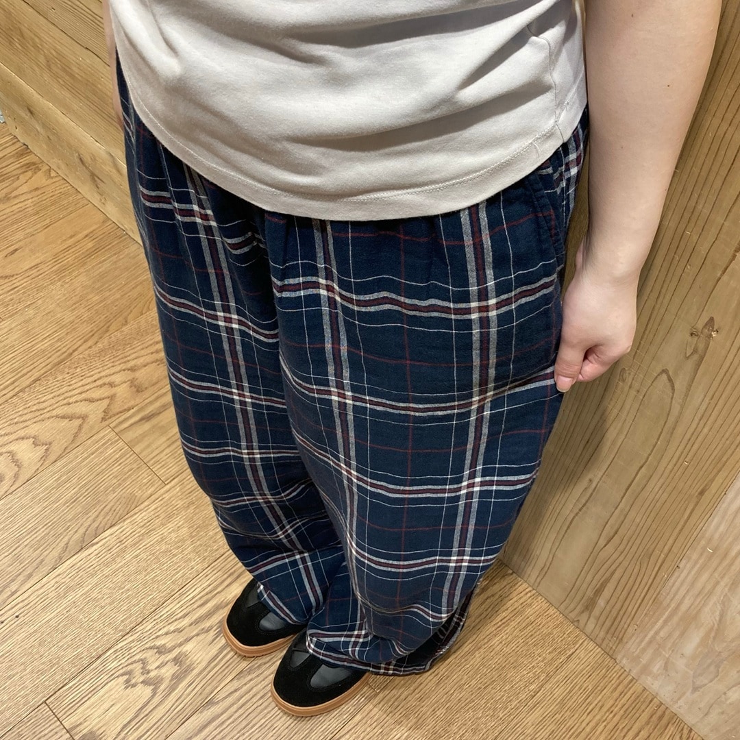 「二重ガーゼルームロングパンツ」のご紹介_Lw75MP