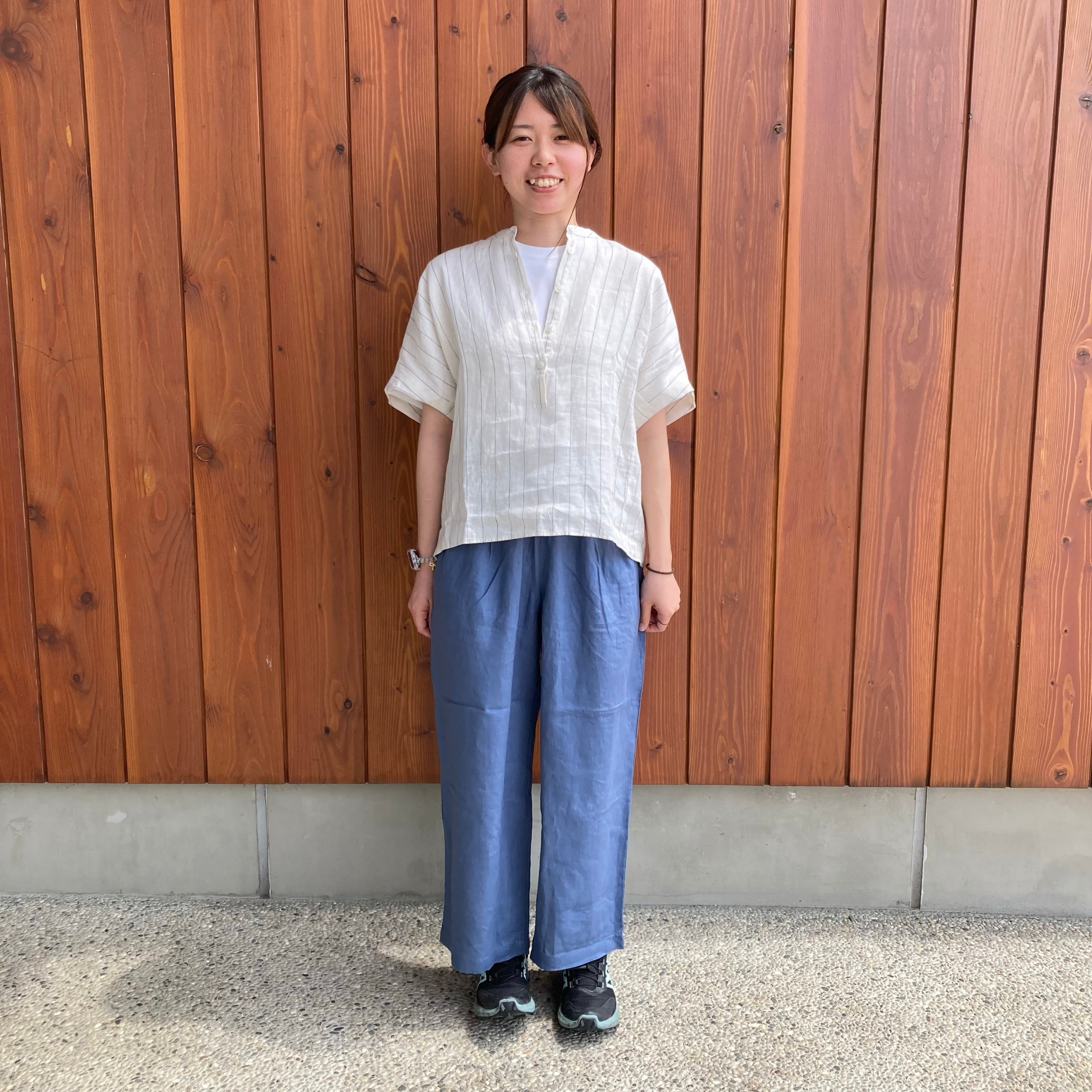 涼感　UVカット　クルーネックワイド半袖Tシャツ