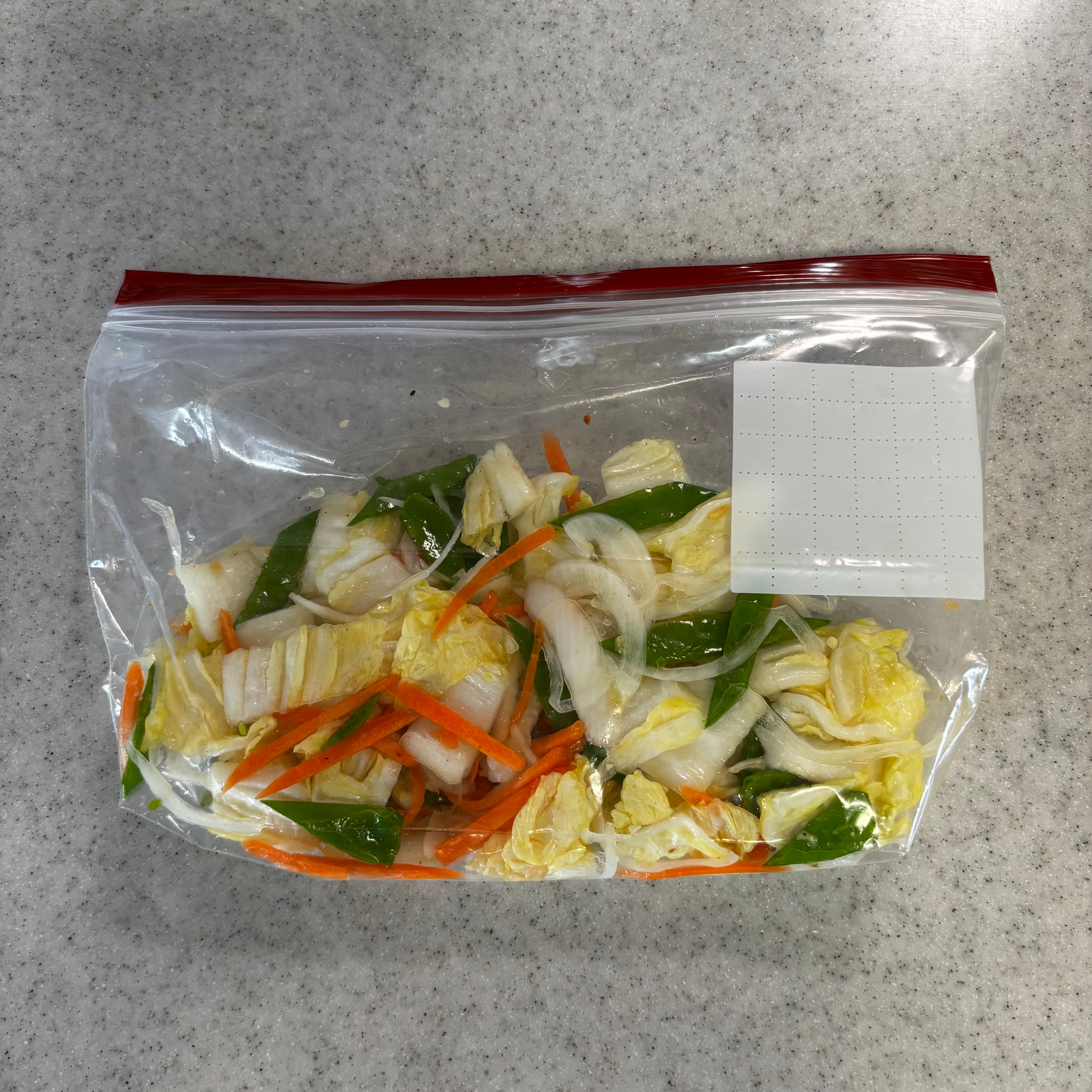 保存袋に入ってる