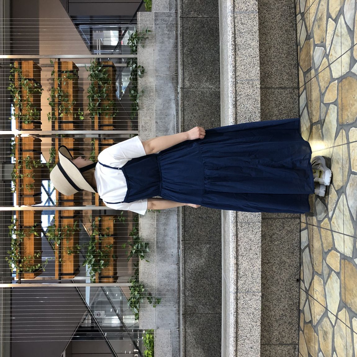 福田屋ショッピングプラザ宇都宮】強撚ボイルキャミソールワンピースの