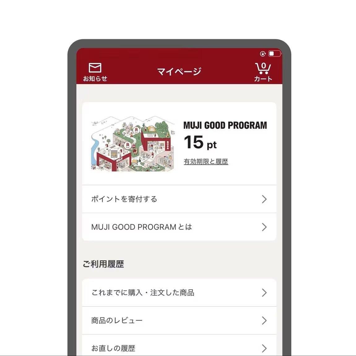 ポイント画面