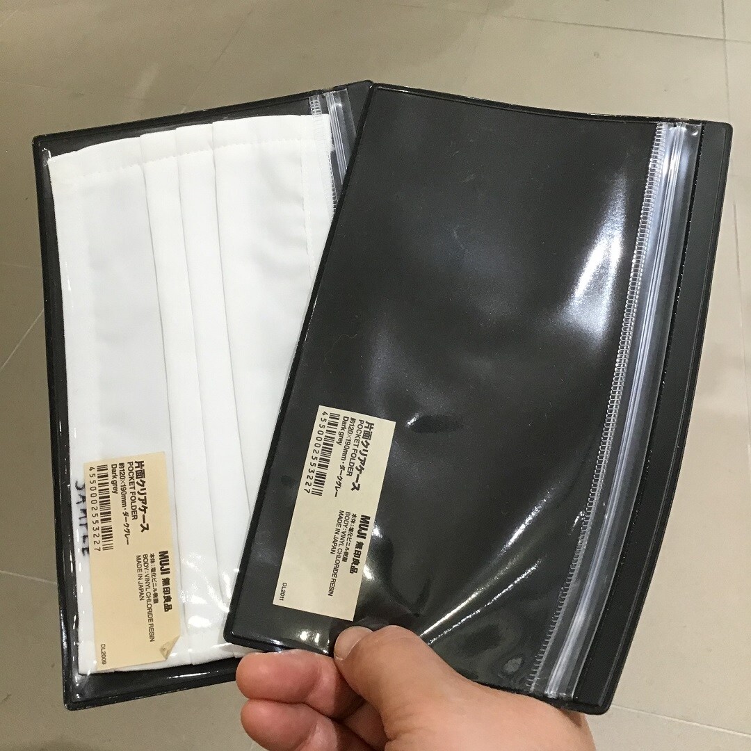 片面クリアケースとマスクのサイズ感