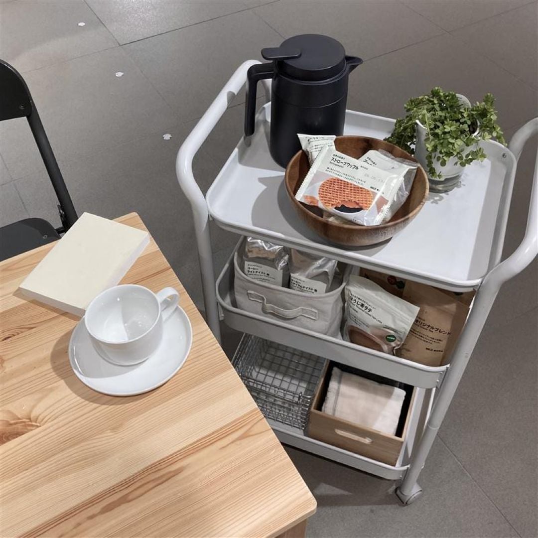 スチールパイプワゴンラック