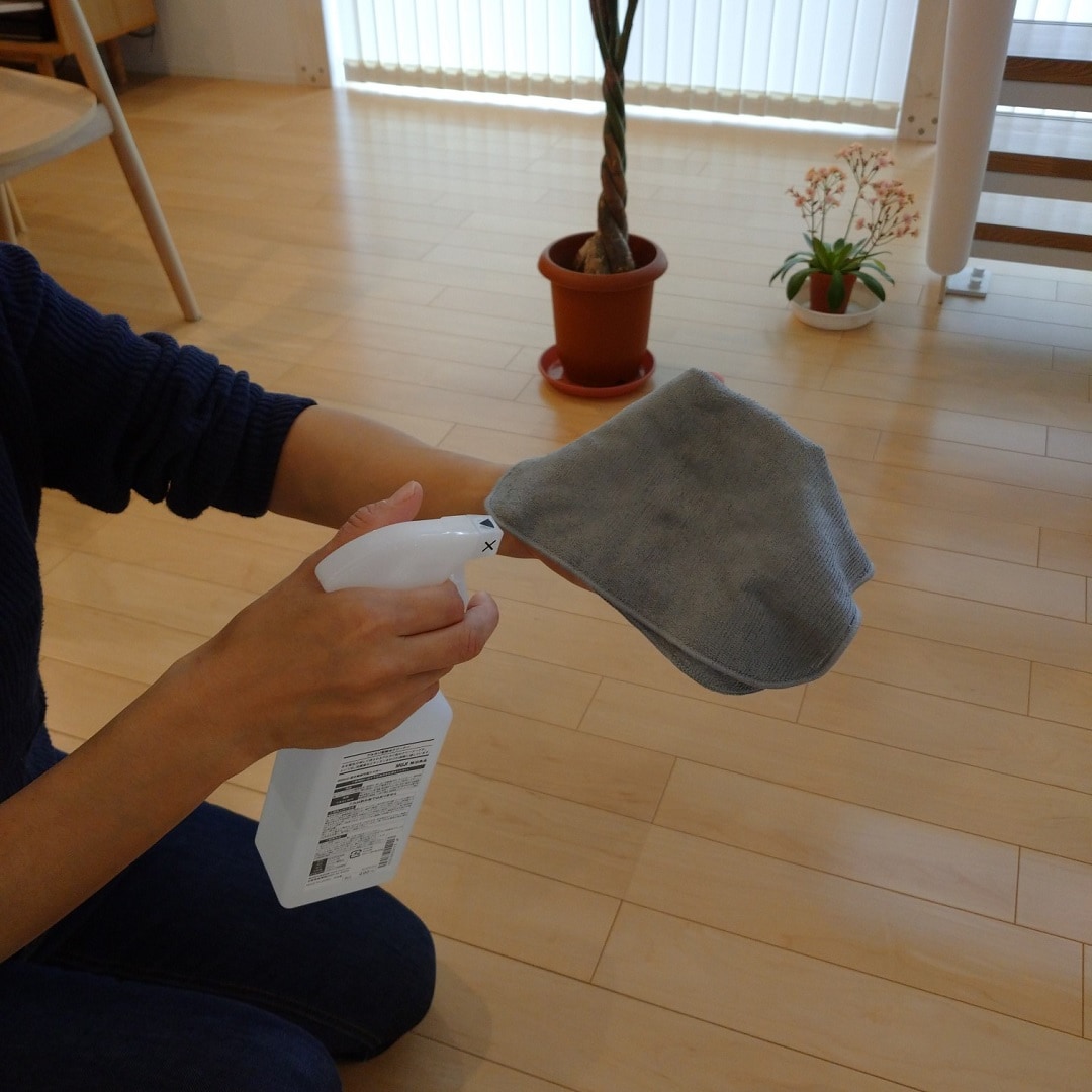 クリーナー吹きかけ