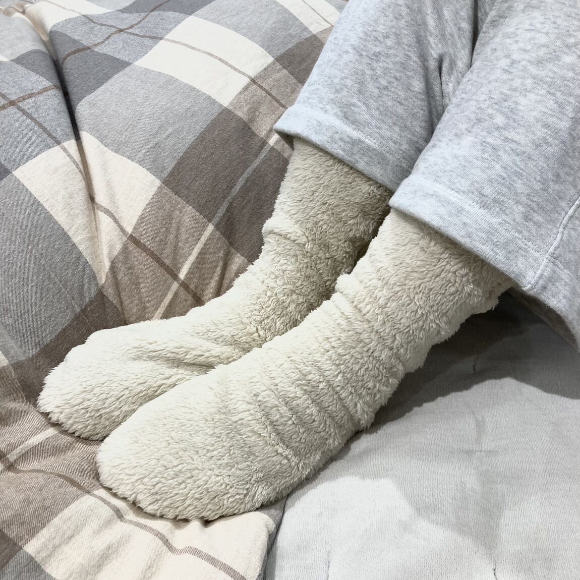 ボアソックス試着