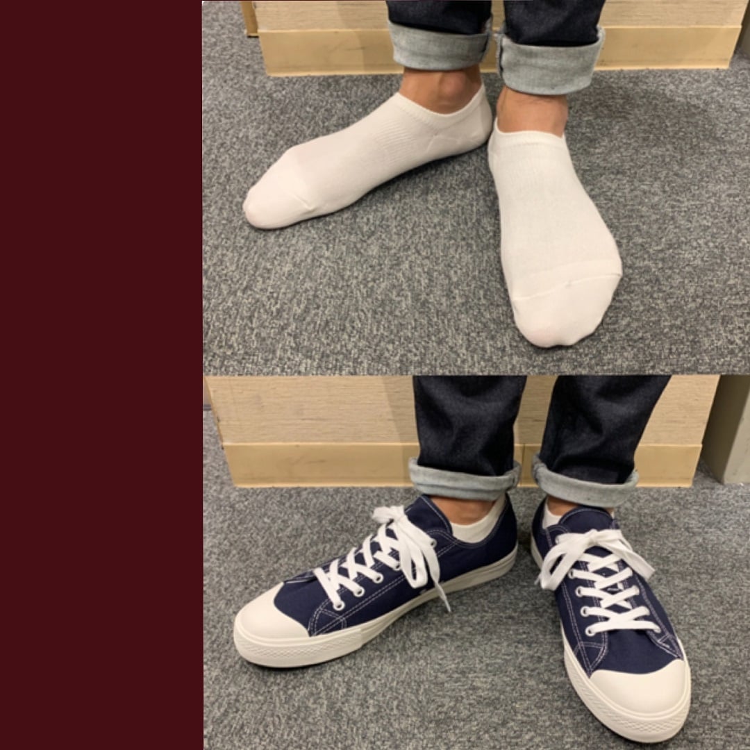 【たまプラーザテラス】スニーカーイン靴下着用例