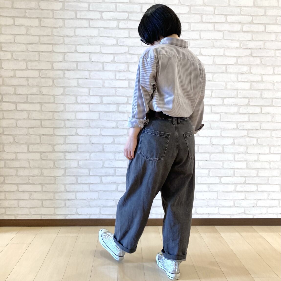 婦人ブロード長袖シャツ