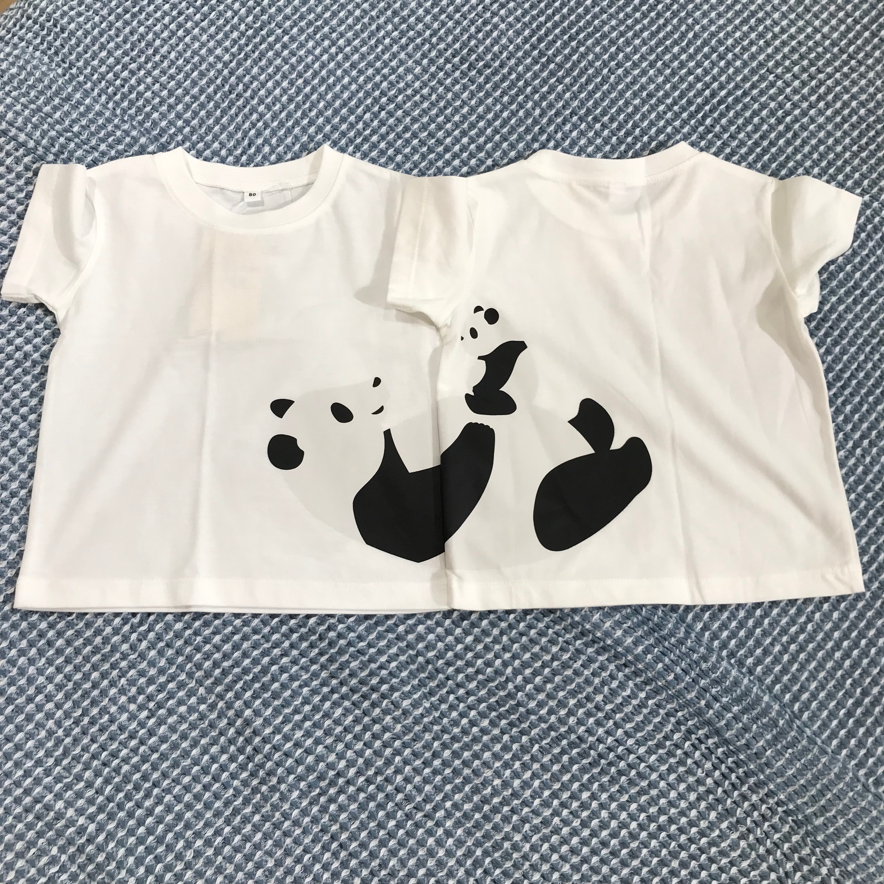 パンダの親子Tシャツ