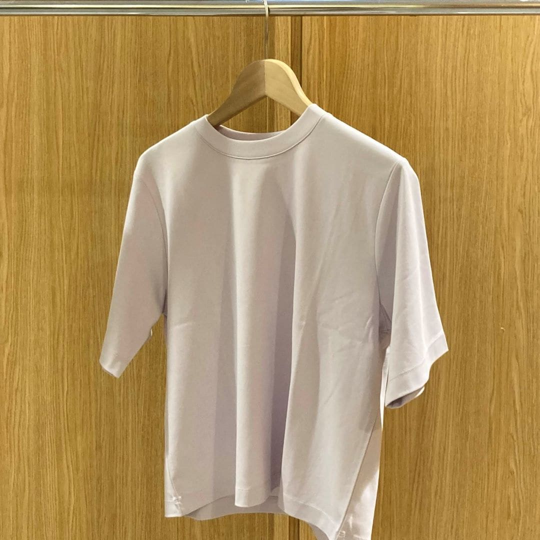 婦人　涼感 UVカット クルーネックワイド半袖Ｔシャツの写真