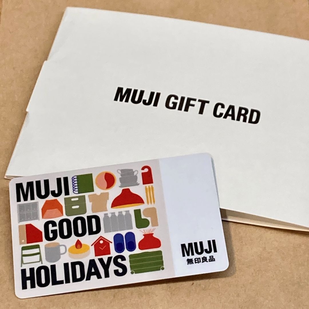 MUJI GOOD HOLIDAYS仕様ギフトカード画像