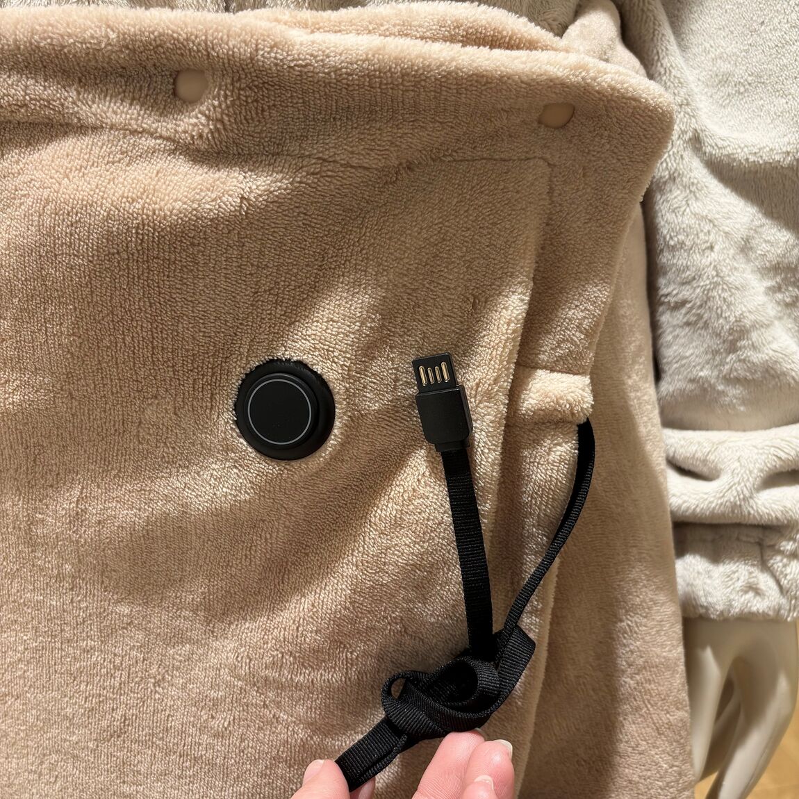 洗えるUSBブランケット