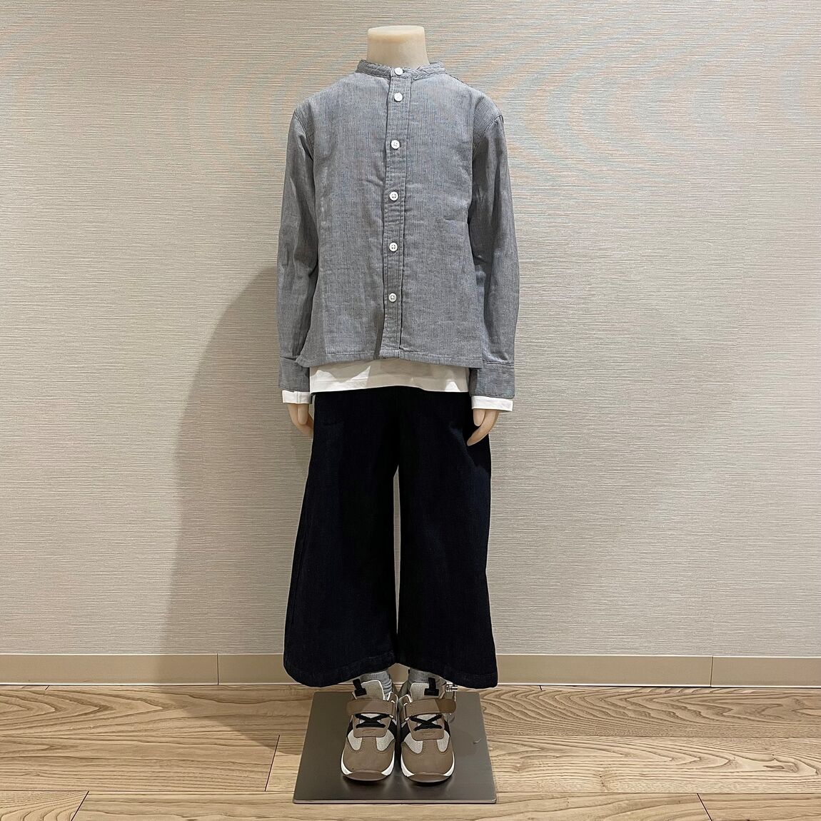 キッズライトオンスデニムワイドパンツ