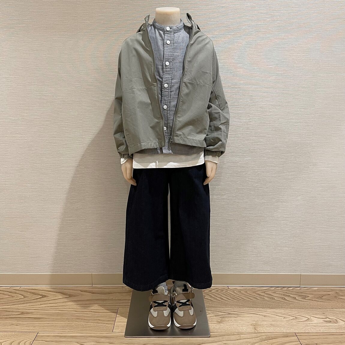 キッズライトオンスデニムワイドパンツ