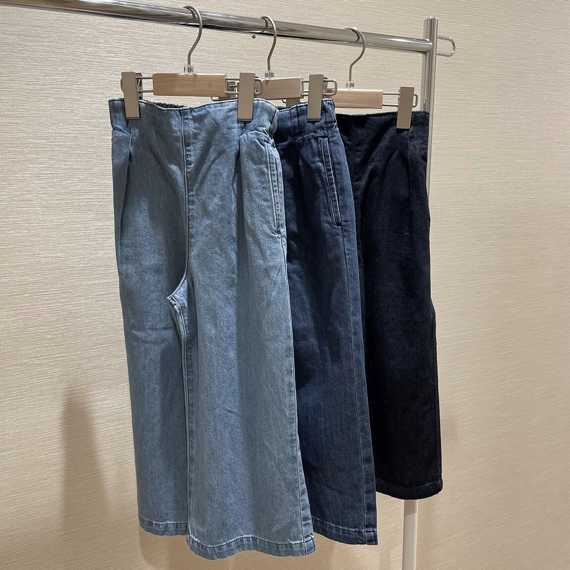 ライトオンスデニムワイドパンツ