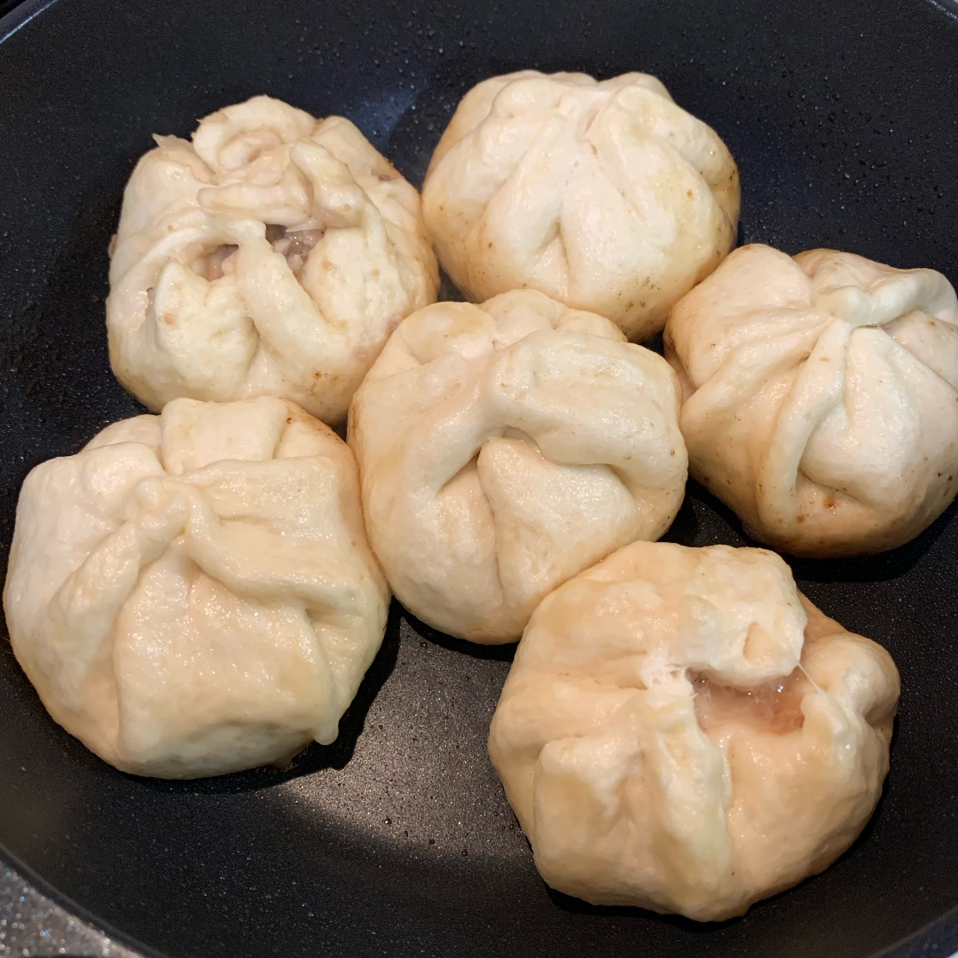 できました～手作り肉まん！