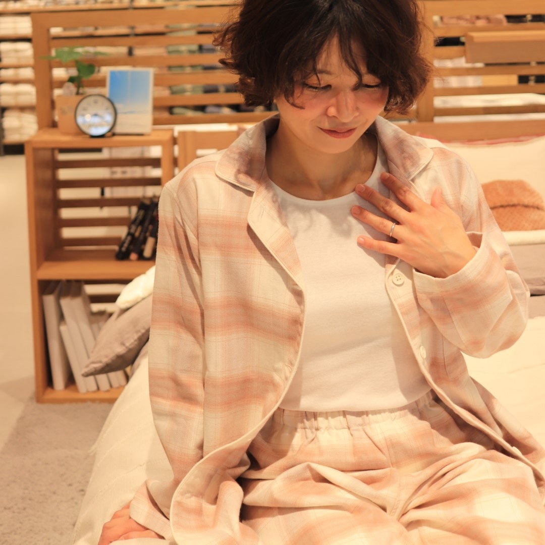 ルームウエアのインナーとしても