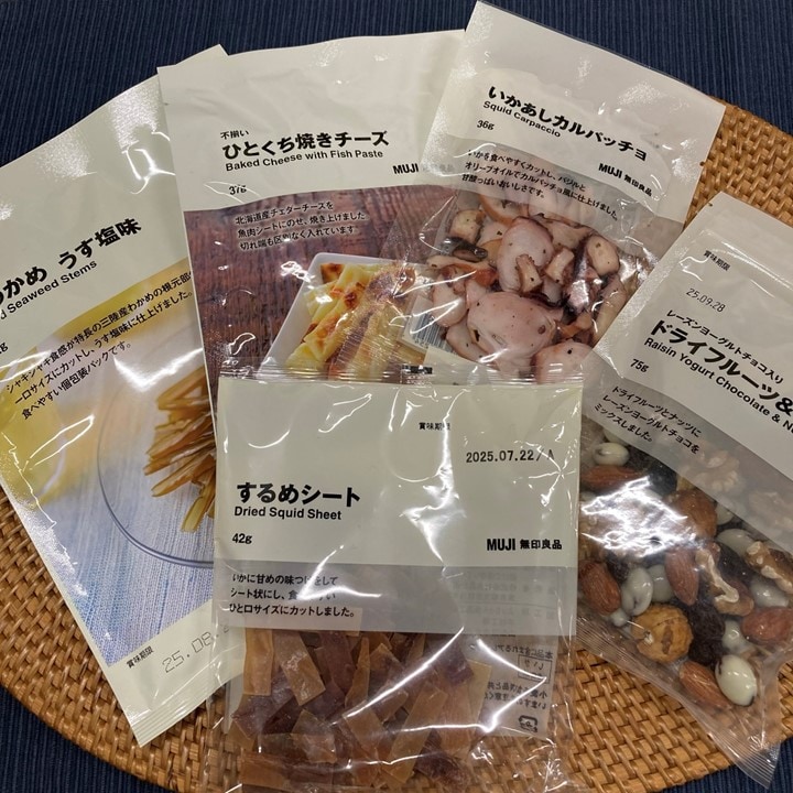 おつまみ菓子５点の紹介