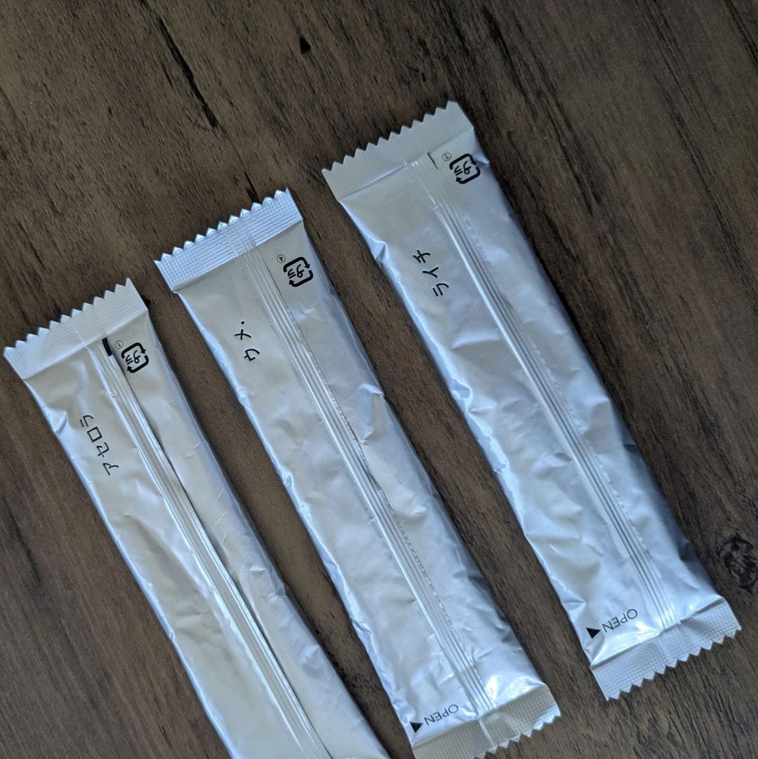 個包装スティック３つの味